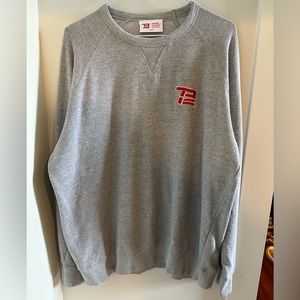 Tom Brady TB12 Crewneck Sweatshirt Size Large Grey